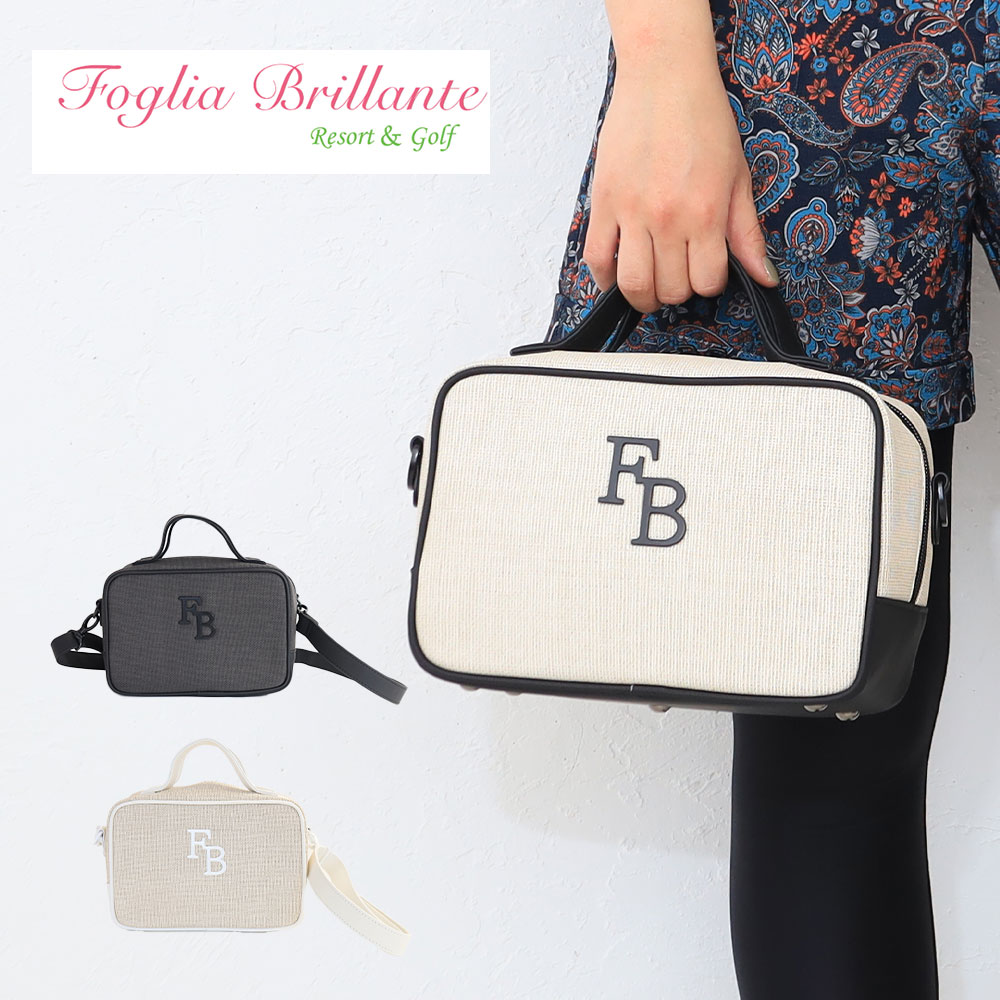 【SS期間中はエントリーで19倍確定】フォーリアブリランテ スクエア カートバッグ fbal-to19 Foglia Brillante ゴルフ バッグ カートバッグ ゴルフウェア 黒 白 ブラック ホワイト 旅行 ブランド 男性カジュアル シンプル デザイン 誕生日 贈り物 記念日 彼女 彼氏 妻 夫