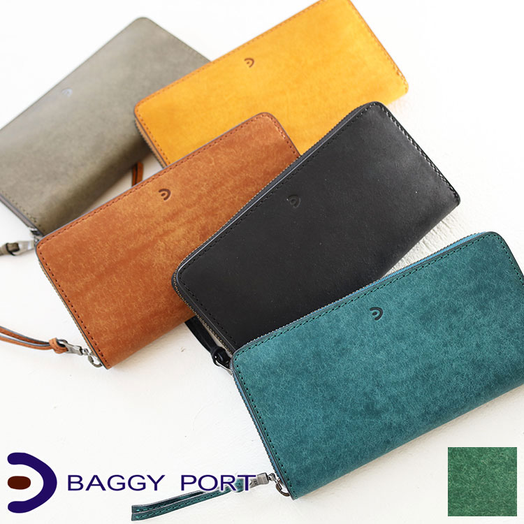 【11/10迄エントリーで19倍確定】【選べるノベルティ＆無料ラッピング可】バギーポート ブオナ 長財布 BAGGY PORT イタリア製牛革 プエブロレザー ラウンドファスナー zys2400 zys-2400 メンズ レディース ユニセックス 財布 正規品 プレゼント