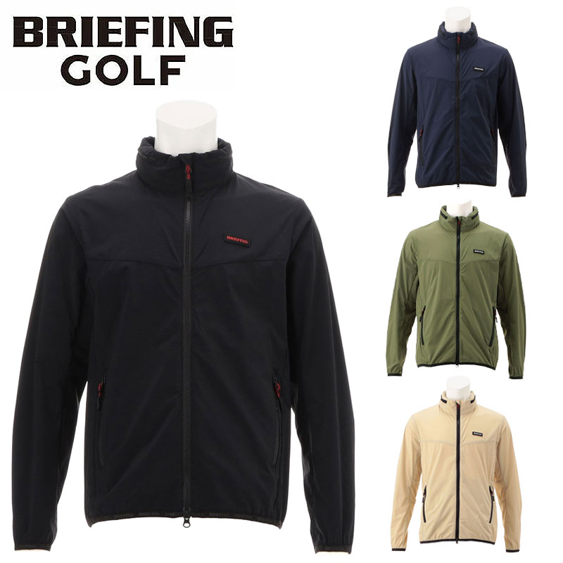 【5月18日限定!最大P37倍】ブリーフィング BRIEFING GOLF MENS WIND BLOUSON ジップブルゾン ゴルフ アウター ナイロンジャンパー 撥水 フード付 ブルゾン アパレル BRG233M23 メンズ 普段使い スポーツ ジム プレゼント 正規品