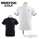ブリーフィング BRIEFING GOLF ゴルフ MEN'S PUNCHING MESH SHIRT 半袖ポロシャツ メッシュ 半袖 吸水速乾 UVカット メンズ ゴルフ ウェアブランド 正規品 BRG251M44