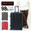 【27日9:59迄 最大P45倍】【選べるノベルティプレゼント】【正規品】BRIEFING ブリーフィング H-98 スーツケース 98L BRA191C05 ストッパー付き ハードケース キャリーケース 1週間 正規品 プレゼント