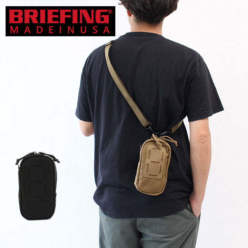 ブリーフィング ポーチ ショルダーバッグ アクセサリーパーツ BRIEFING PG AT POUCH TALL ポシェット ナイロン 斜めがけ PGシリーズ メンズ レディース ブランド 小さい 小さめ ミニ スポーツ アウトドア BRM203A07