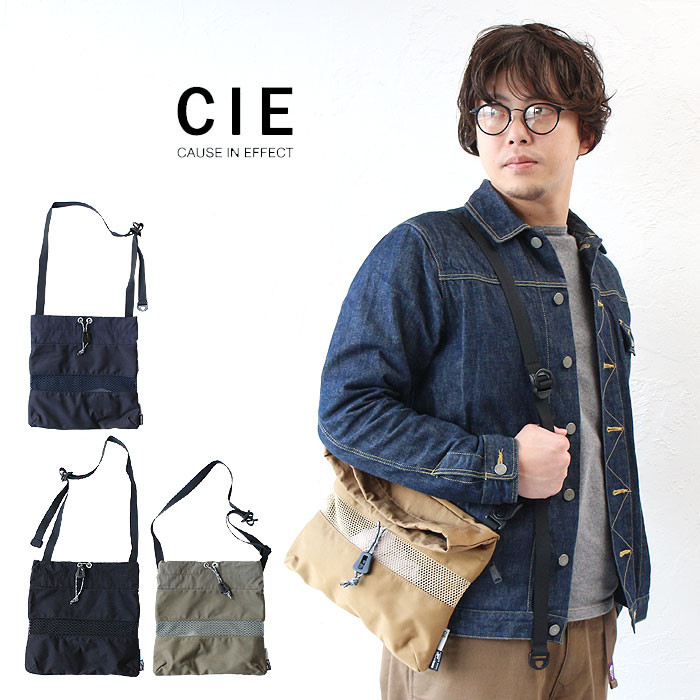 シー バッグ メンズ ショルダーバッグ CIE GRID ATTACHMENT 01 シー オシャレ 斜め掛け カジュアル 011801 正規品 レディース アウトドア プレゼント 父の日 akz-ks