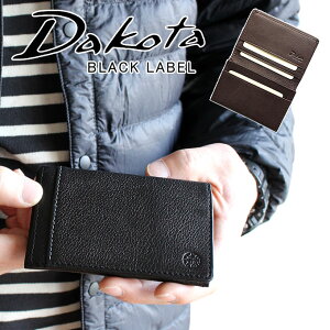 Dakota ダコタ 名刺入れ リバーII カードケース 625706ブラックレーベル BLACK LABEL メンズ レザー 本革 財布 正規品 ギフト プレゼント
