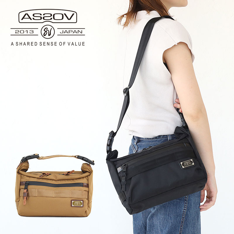 アッソブ ショルダーバッグ メンズ 【5月20日限定!最大P35倍】AS2OV アッソブ バッグ CORDURA DOBBY 305D 2WAY BAG Sサイズ ショルダーバック ハンドバッグ ハンドポーチ 061412 ユニセックス メンズ レディース UNBY akz044