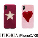 アイフォリア IPHORIA iPhoneX iPhoneXS iphoneケース 15572 ベルベット アイホリア 可愛い iPhoneXケース iPhoneXSケース Velvet Case アイフォンケース おしゃれ ブランド かわいい ハート ピンク 星 スター モバイルケース スマホケース 正規販売店