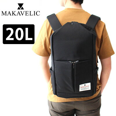 【11日1:59まで!最大P22倍】マキャベリック リュック MAKAVELIC TRIANGLE DAYPACK A4 B4 トライアングル デイパック 黒 3120-10107 20L バッグ バックパック リュックサック メンズ レディース ブランド ブラック 大容量 ビジネス 通勤 通学 スクエア 父の日