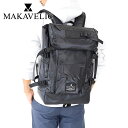 MAKAVELIC バックパック リュック デイパック リュックサック マキャベリック DOUBLE LINE BACKPACK BLACK EDITION ダ...
