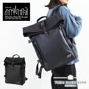 ノベルティ付 マンハッタンポーテージ ブラックレーベル リュック ロールトップ 23L メンズ レディース A3 15.6インチPC収納可能 軽量 シンプル 防...