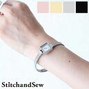 【27日9:59迄 最大P45倍】ステッチアンドソー 腕時計 ステンレス スチール スクエア ウォッチ StitchandSew Circle Watch Sサイズ s15 スティッチアンドソー メッシュバンド メンズ レディース プレゼント akz-ks