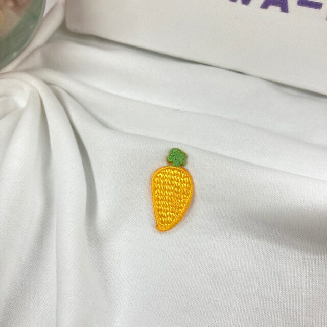 ワッペン アイロン にんじん ニンジン 人参 (小) 【1000円以上購入送料無】 刺繍 アップリケ 野菜 ハン..