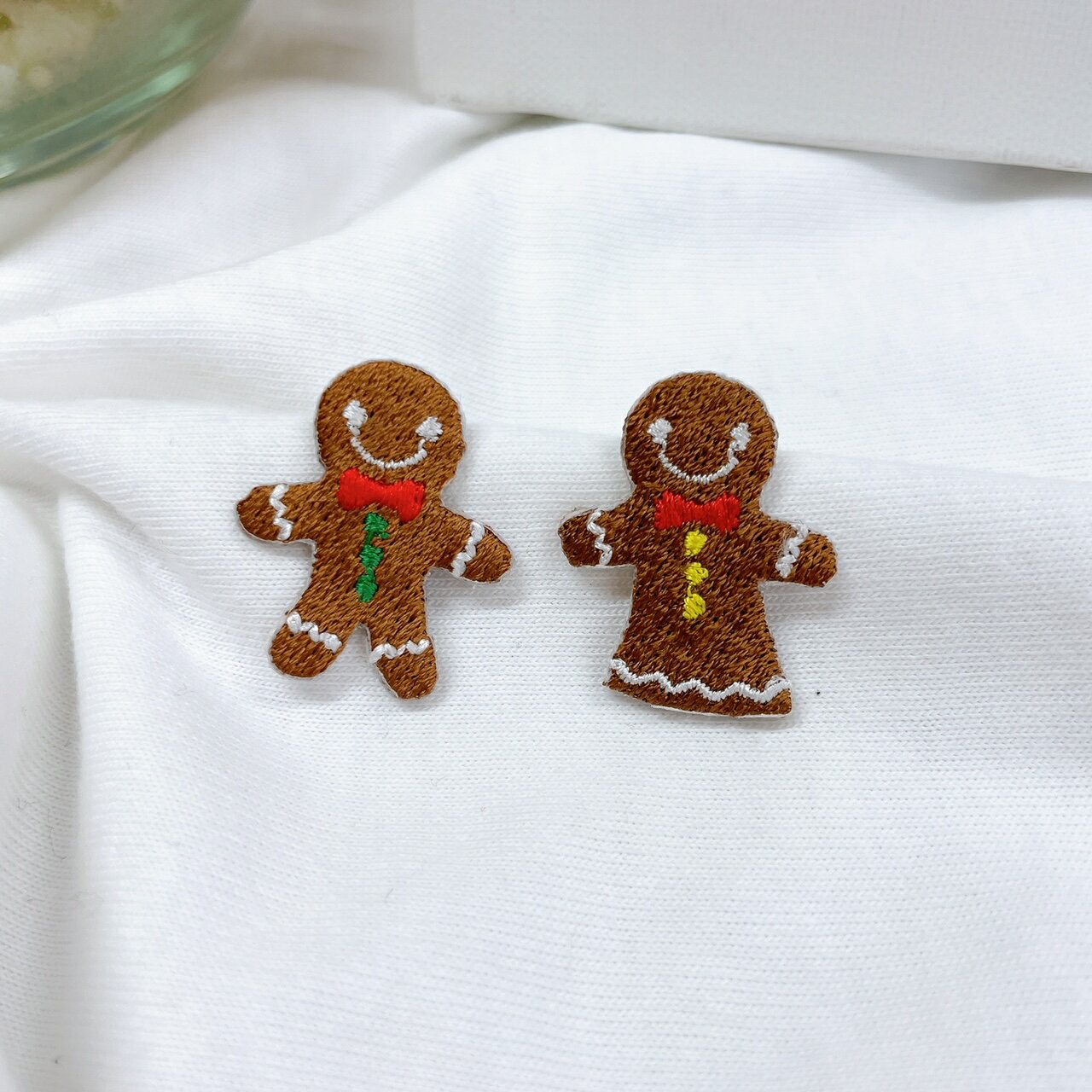 ワッペン アイロン 2個セット ジンジャーブレッドマン (小) 【1000円以上購入送料無】 季節 冬 クリス..
