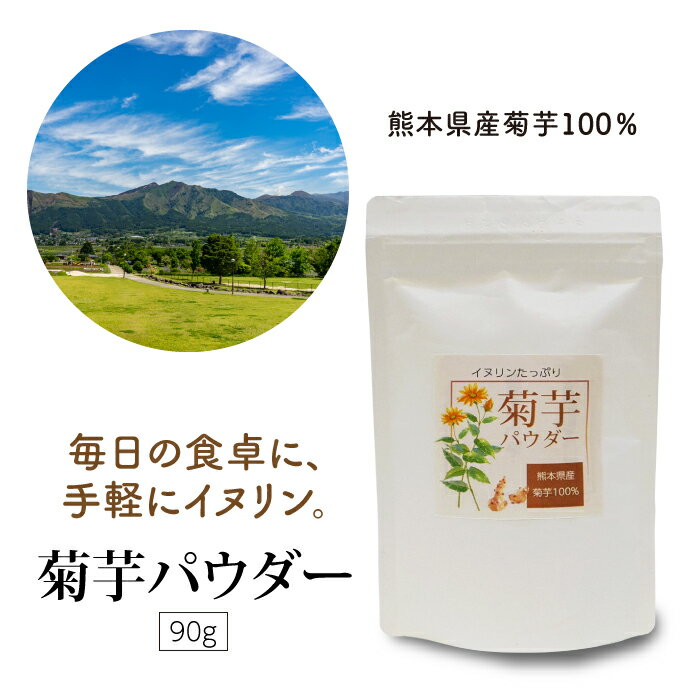 菊芋パウダー 90g｜熊本県産 菊芋100％｜イヌリンたっぷり｜菊芋粉末