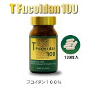T Fucoidan 100 (Tフコイダン100) カプセルタイプ 120粒|トンガ産高分子フコイダン100%|無添加トンガ産モズク|天然モズク|Fucoid...