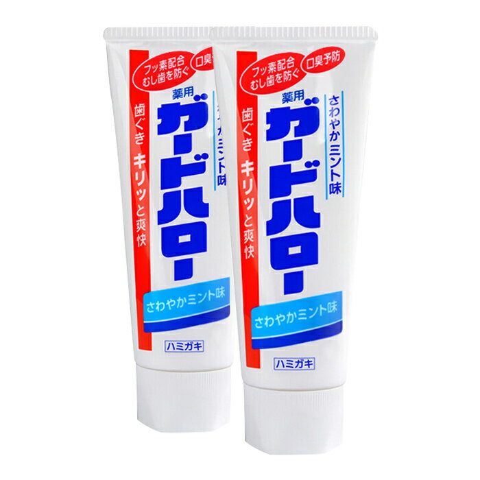 【送料無料 2本セット】ガードハロー さわやかミント味 薬用ガードハロー 165g ハミガキ 歯磨き