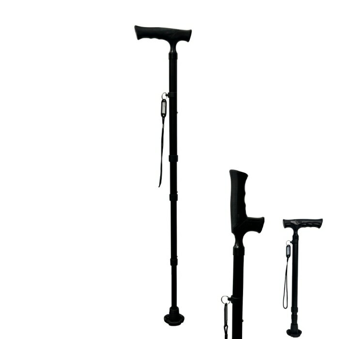 【全店クーポン配布中】杖 伸縮式 ステッキ 軽量 折りたたみ トレッキングポール 多機能 つえ 6段 ...