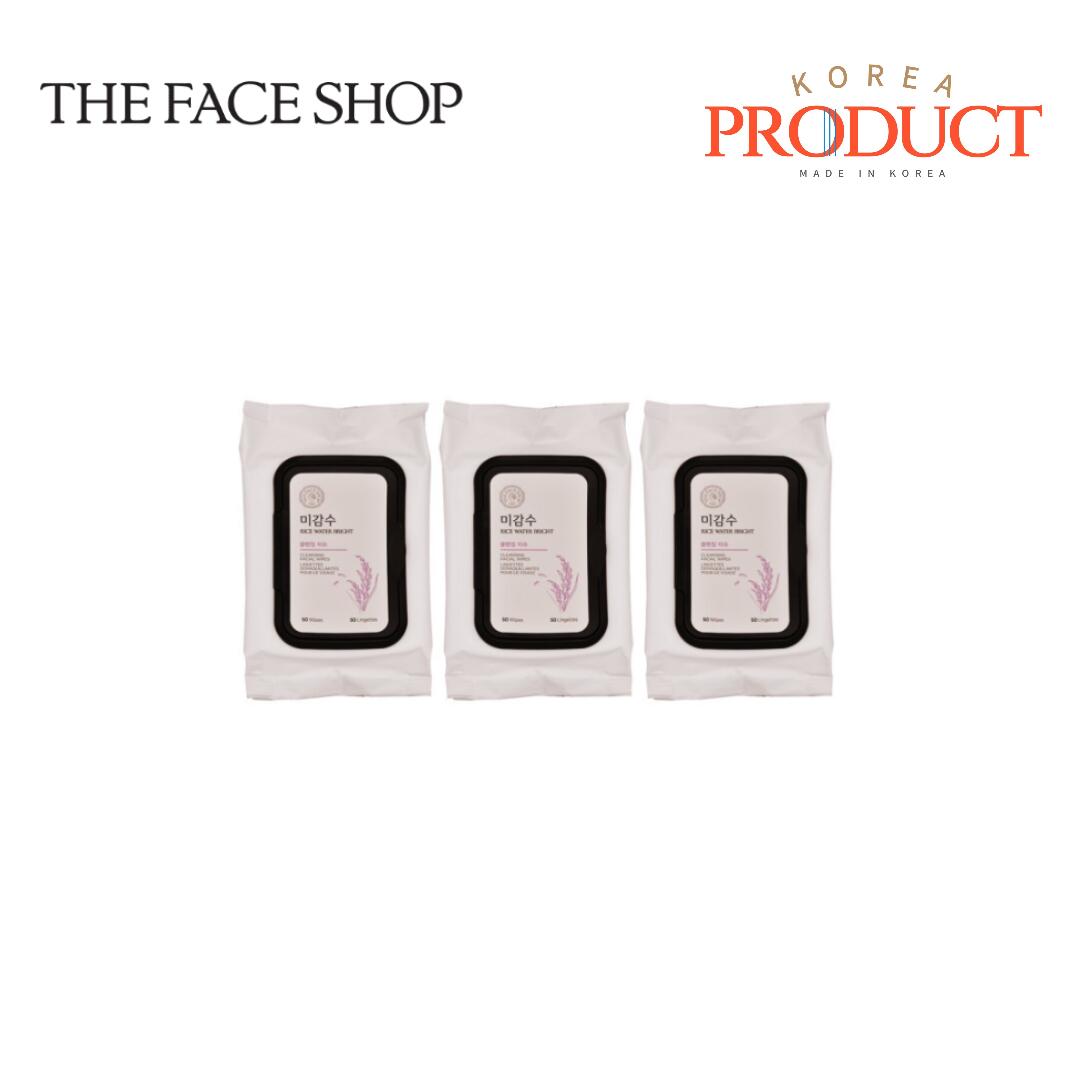 【THEFACESHOP】【送料無料】ミガムスブライトクレンジングティッシュ 50枚×3個 韓国コスメ メイク落とし フェイシャルシート スキンケア