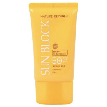 【NATURE REPUBLIC】【送料無料】ネイチャーリパブリック　カリフォルニア アロエ デイリー サンブロック SPF50+ PA++++ 57ml 　日焼け止め