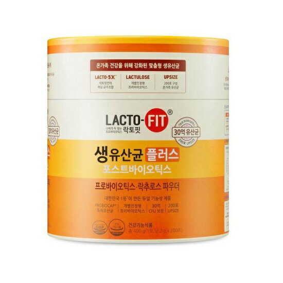 【鍾根堂】【送料無料】LACTO-FIT 生乳酸菌プラス ポストバイオティックス2g x 200本