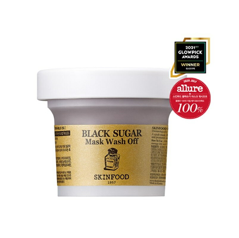 【SKINFOOD】【送料無料】ブラックシュガー マスク ウォッシュオフ (100g)