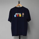 BRITTO ロメロブリット ROMERO BRITTO Tシャツ 半袖 男女兼用 size:M/L 772101 白 紺 綿100% カジュアル ポップ クマ(4)