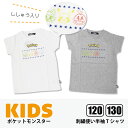 【新入荷】ポケモン ポケットモンスター 刺繍 Tシャツ 半袖 男児 男の子 キッズ 子供 pokemon 春 夏幼稚園 ギフト 入園入学 プレゼント 120cm/130cm