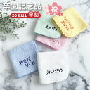 早割【名入れ 刺繍】名前入り ハンカチ《ひらがな ネーム》(名入れハンカチ ギフト プレゼント 誕生日 卒園 幼稚園 保育園 卒園ギフト 記念品 贈り物 ハンドタオル タオルハンカチ ハンカチタオル かわいい 雑貨 子供用ハンカチ 入園準備) 128