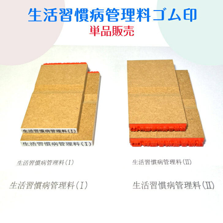 生活習慣病管理料ゴム印【単品販売】（医療　健康　体調　　血圧　体重　脈拍　　体温　食事　運動）　..