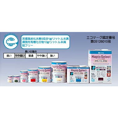 ハピオセレクト 水性シリコン多用途つやあり　1.6L　マーブル　カンペハピオ