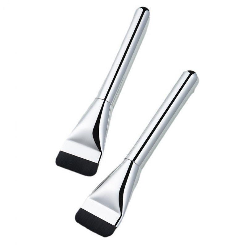 化粧ブラシ ファンデーションブラシ フラット 人工繊維 フェイスブラシ チークブラシ