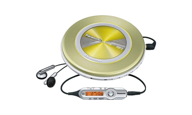 【中古】Panasonic D‐SOUND ポータブルCDプレーヤー イエロー SL-CT520-Y