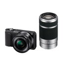 SONY ミラーレス一眼 NEX-3N ダブルズームレンズキット E PZ 16-50mm F3.5-5.6 OSS + E 55-210mm F4.5-6.3 OSS付属 ブラック NEX-3NY B