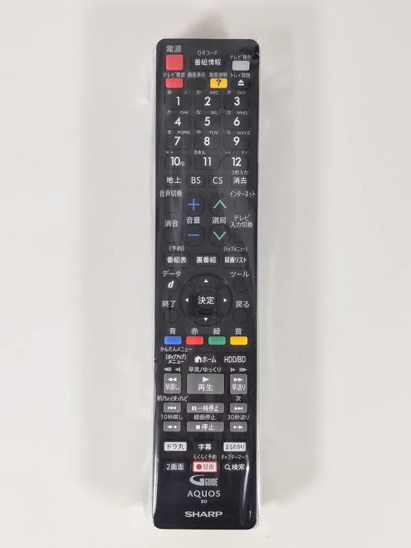 【中古】SHARP/シャープ ブルーレイディスクレコーダー用 リモコン [0046380273] (0046380273)