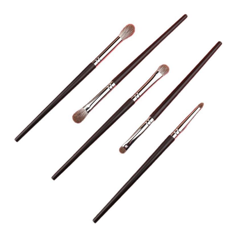 メイクブラシ レディース アイシャドウブラシ 5本セット 動物毛 暈し グラデーション 発色 柔らかい dé..