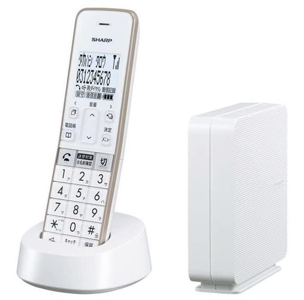 【中古】シャープ コードレス電話機 JD-SF2CL-W ホワイト 1.8型ホワイト液晶