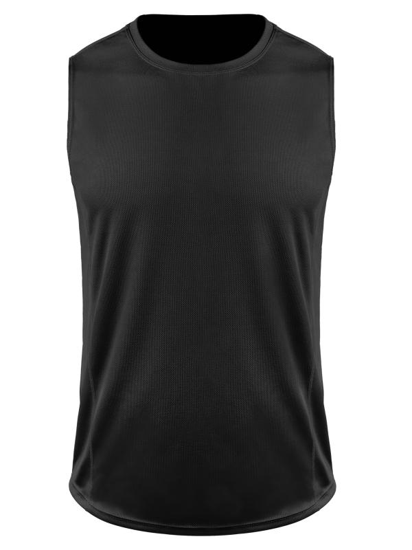 Tシャツ 男性用 ランニング ノースリーブ 接触冷感 吸湿速乾 トレーニングウェア スポーツウェア