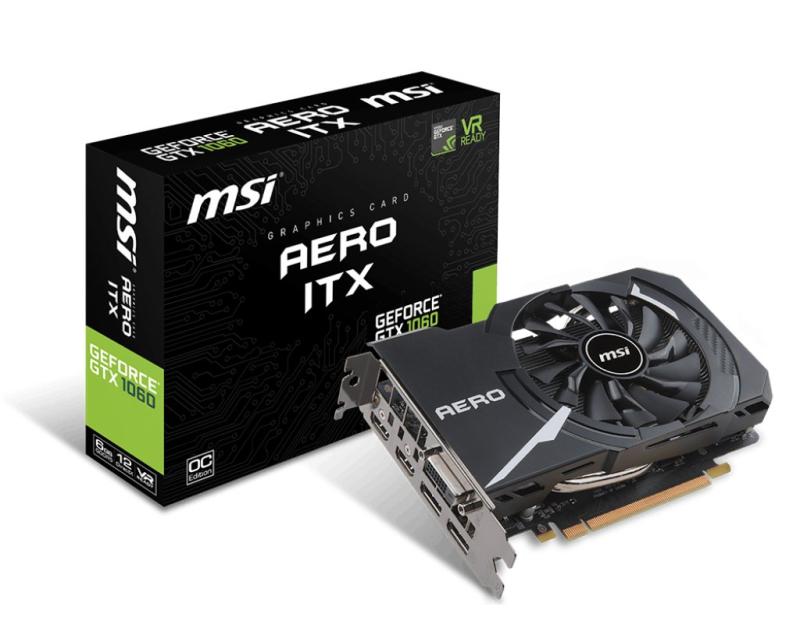 MSI ショート基盤採用 グラフィックスカード GEFORCE GTX 1060 AERO ITX 6G OC