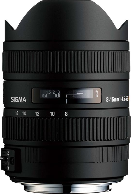 【中古】SIGMA 超広角ズームレンズ 8-16mm F4.5-5.6 DC HSM