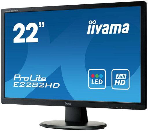 iiyama モニター ディスプレイ E2282HD-B1 (21.5インチ/フルHD/TN/D-sub,DVI-D/3年) iiyama モニター ディスプレイ E2282HD-B1 (21.5インチ/フルHD/TN/D-sub,DVI-D/3年)