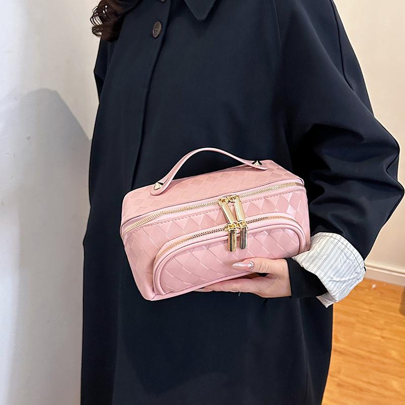 化粧ポーチ レディース メンズ 大容量 スクエア型 撥水 PUレザー 洗面用具 収納 整理 トラベルポーチ ..