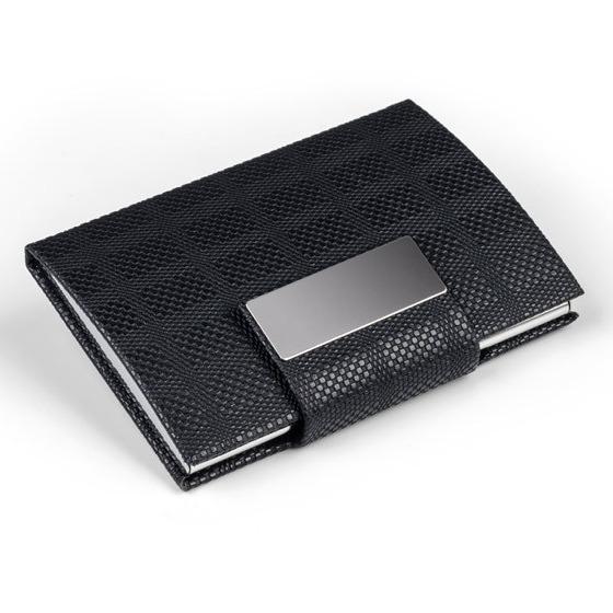 カードケース レディース メンズ ビジネス 携帯用 名刺入れ ステンレス 収納 幾何学模様 レザー ブラッ..