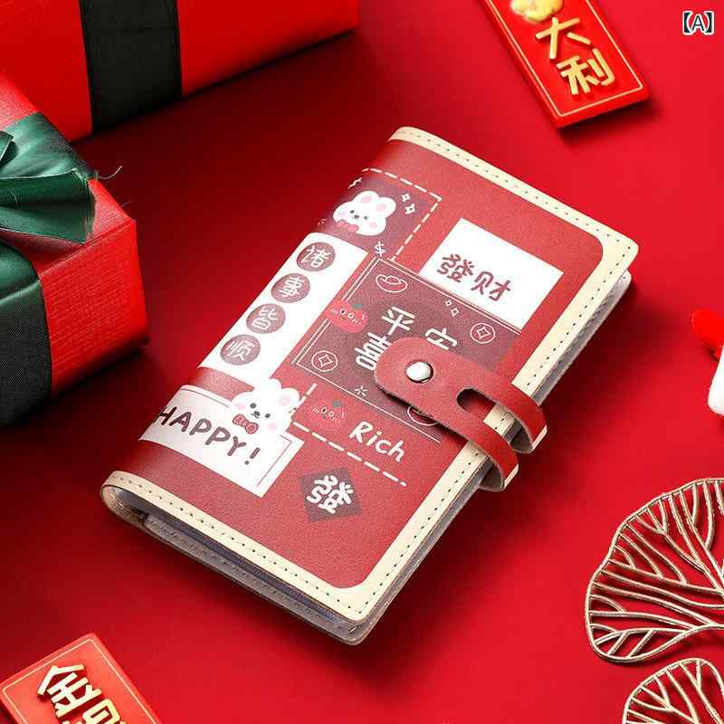 カードケース レディース 大容量 96枚収納 カード入れ かわいい ミニ財布 一体型 名刺入れ IDカードケース 免許証入れ 耐摩耗性 収納力抜群