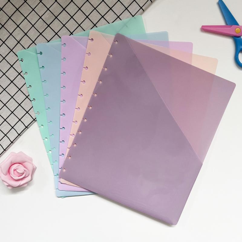 ファイルケース レディース メンズ 11穴 9穴 PP製 バインダー ルーズリーフポケット シングル ダブル ..