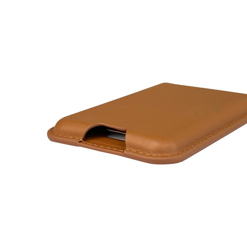 カードケース スマートフォン貼り付け型カード入れ 3枚収納可能 PUレザー 無地 イエロー ダークグリー..