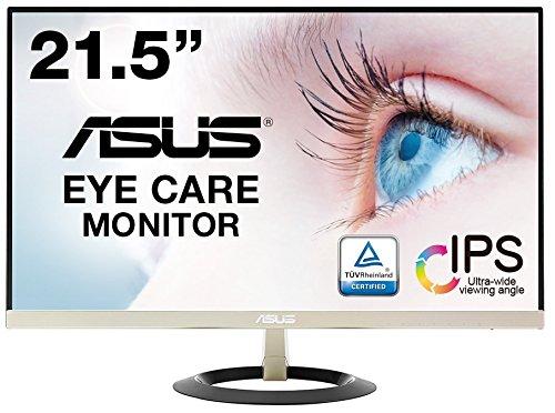 【中古】ASUS フレームレス モニター 21.5インチ FHD 1080p IPS 薄さ7mmのウルトラスリム ブルーライト軽減 フリッカーフリー HDMI,D-sub スピーカー VZ229H