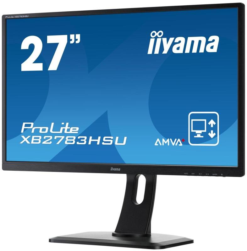 【中古】iiyama モニター ディスプレイ XB2783HSU-B1 (27インチ/フルHD/AMVA+/HDMI,D-sub,DVI-D/昇降/..