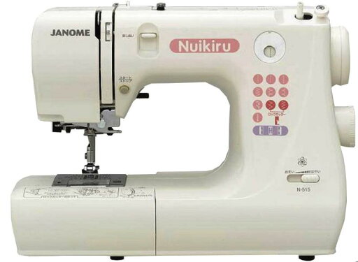 【中古】ジャノメ ヌイキル内蔵型電子制御ミシンN-515 【中古】ジャノメ ヌイキル内蔵型電子制御ミシンN-515
