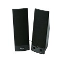 【中古】エレコム スピーカー PC TV アンプ/電源内蔵 5.0W ブラック MS-88BK