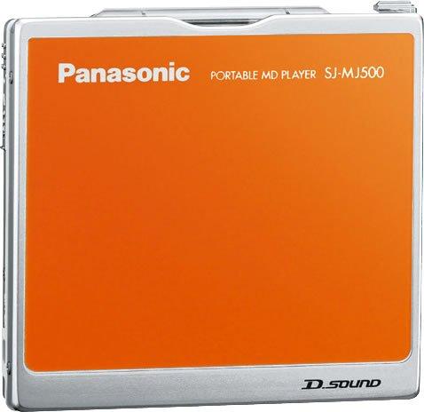 【中古】パナソニック ポータブルMDプレーヤー オレンジ SJ-MJ500-D