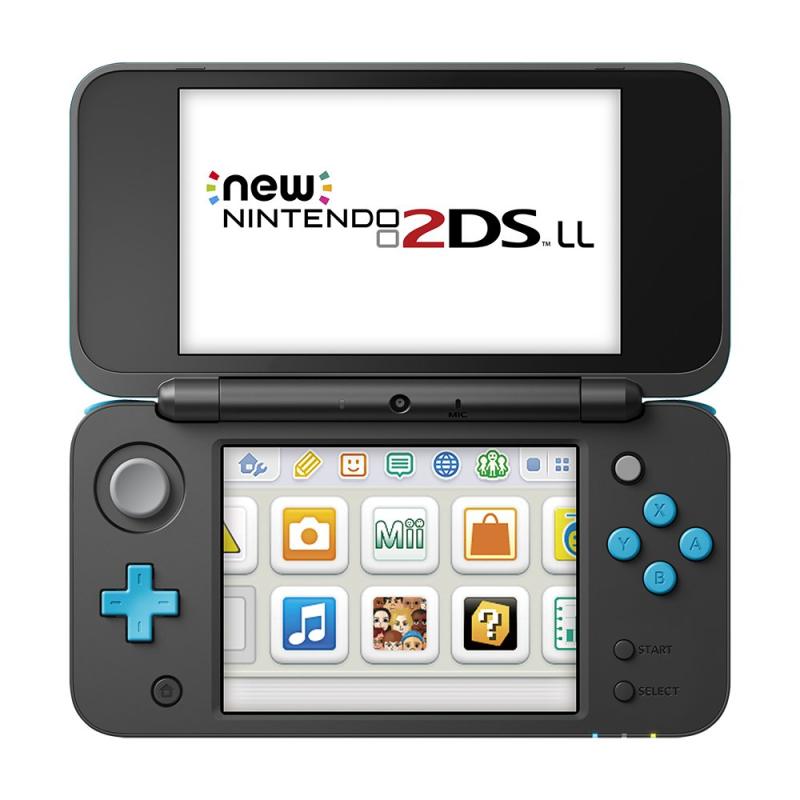 Newニンテンドー2DS LL ブラック×ターコイズカラー: ブラック×ターコイズLLサイズの2DSが新登場ニンテンドー3DSのゲームが2Dで遊べる、新しいニンテンドー3DSシリーズです。Newニンテンドー3DS専用ソフトもお遊び頂けます (3D表示には対応しておりません)上画面はLLサイズの4.88インチ約260グラムの持ち運びやすい軽さ操作の幅が広がるCスティックとZL/ZRボタン搭載